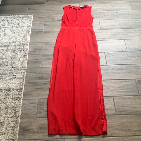 Diane von furstenberg red jumpsuit